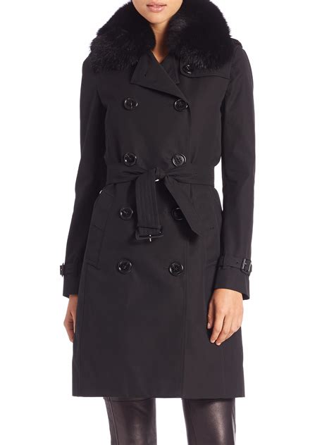 burberry saks coat fur|burberry coat outlet online.